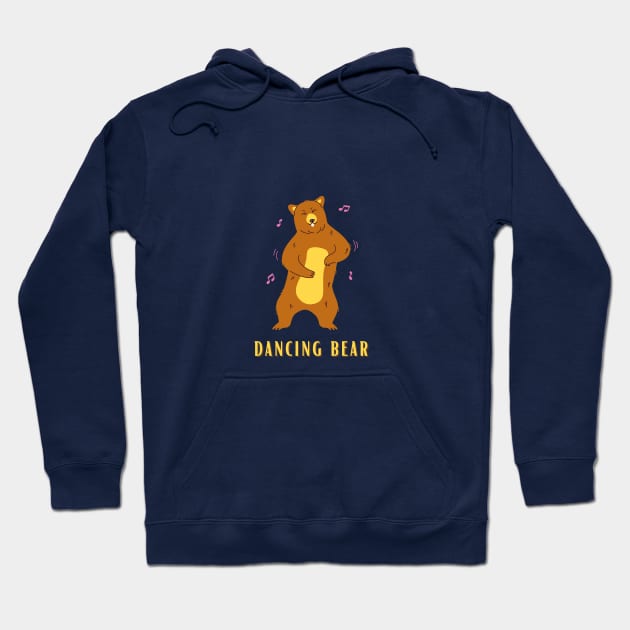 Dancing Bear Hoodie by Art By Bear